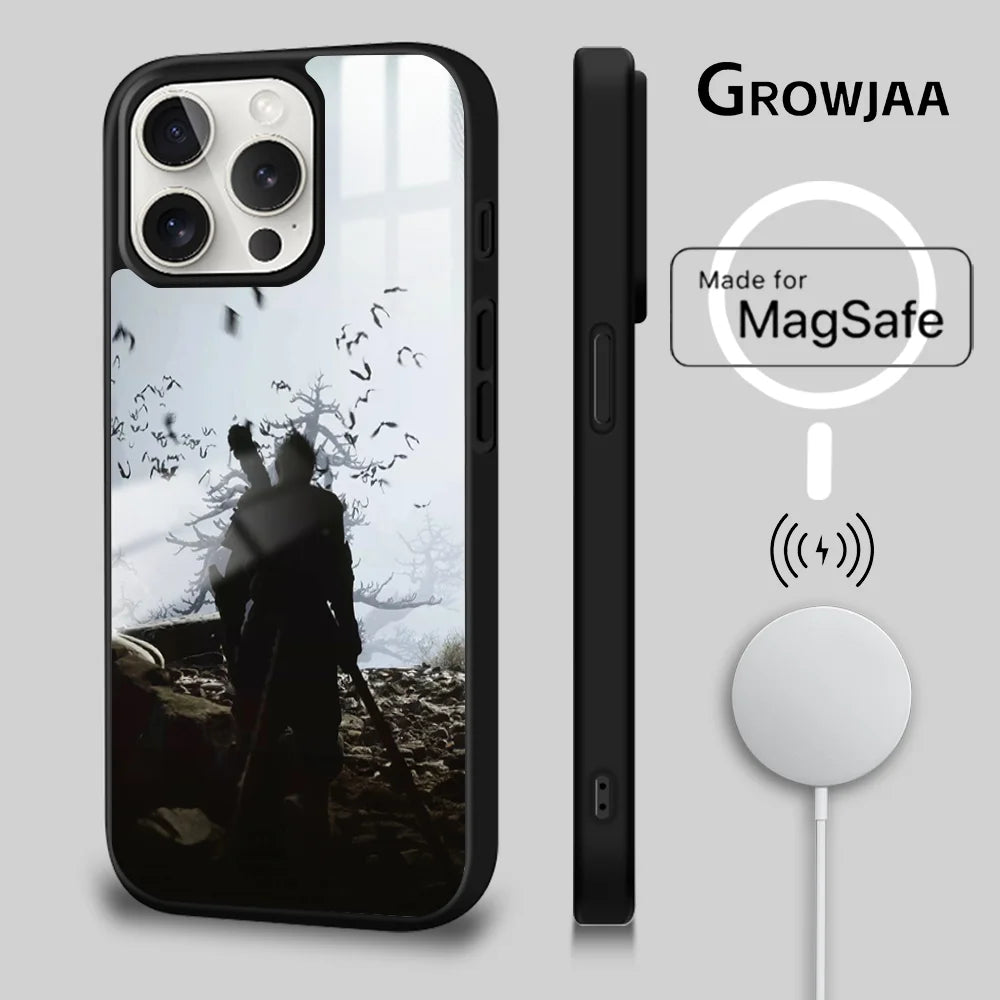 Shadow Warrior iPhone Case Black Myth Wukong MagSafe Compatible Black Myth Wukong Merch Shadow Warrior iPhone Case Black Myth Wukong MagSafe Compatible Black Myth Wukong Merch