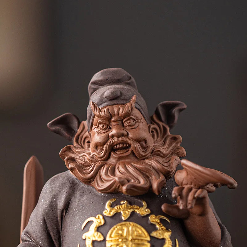 Zhong Kui Taoist Master Ceramic Figurine – Black Myth
