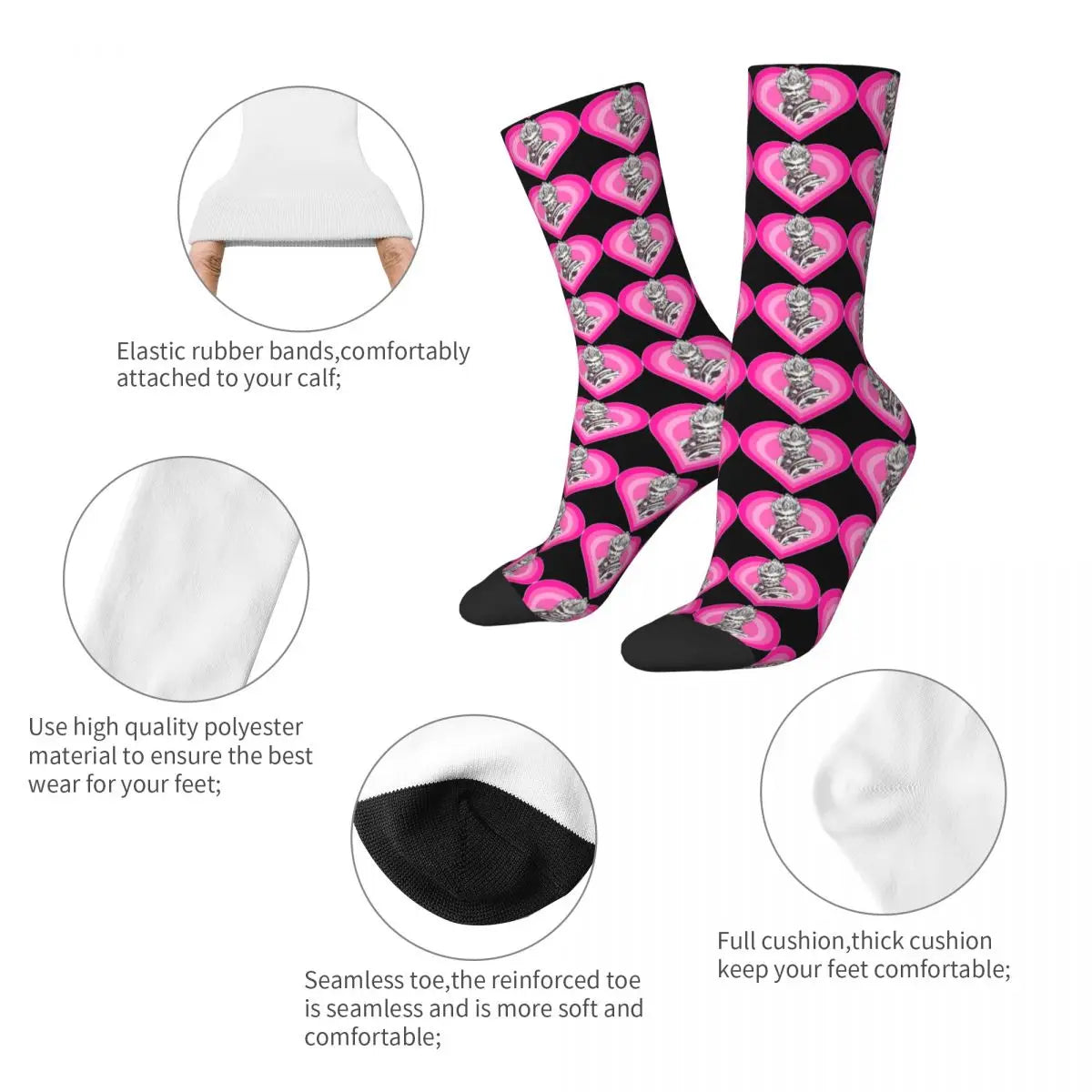 Love Struck Heartbeat - Black Myth Wukong Sock