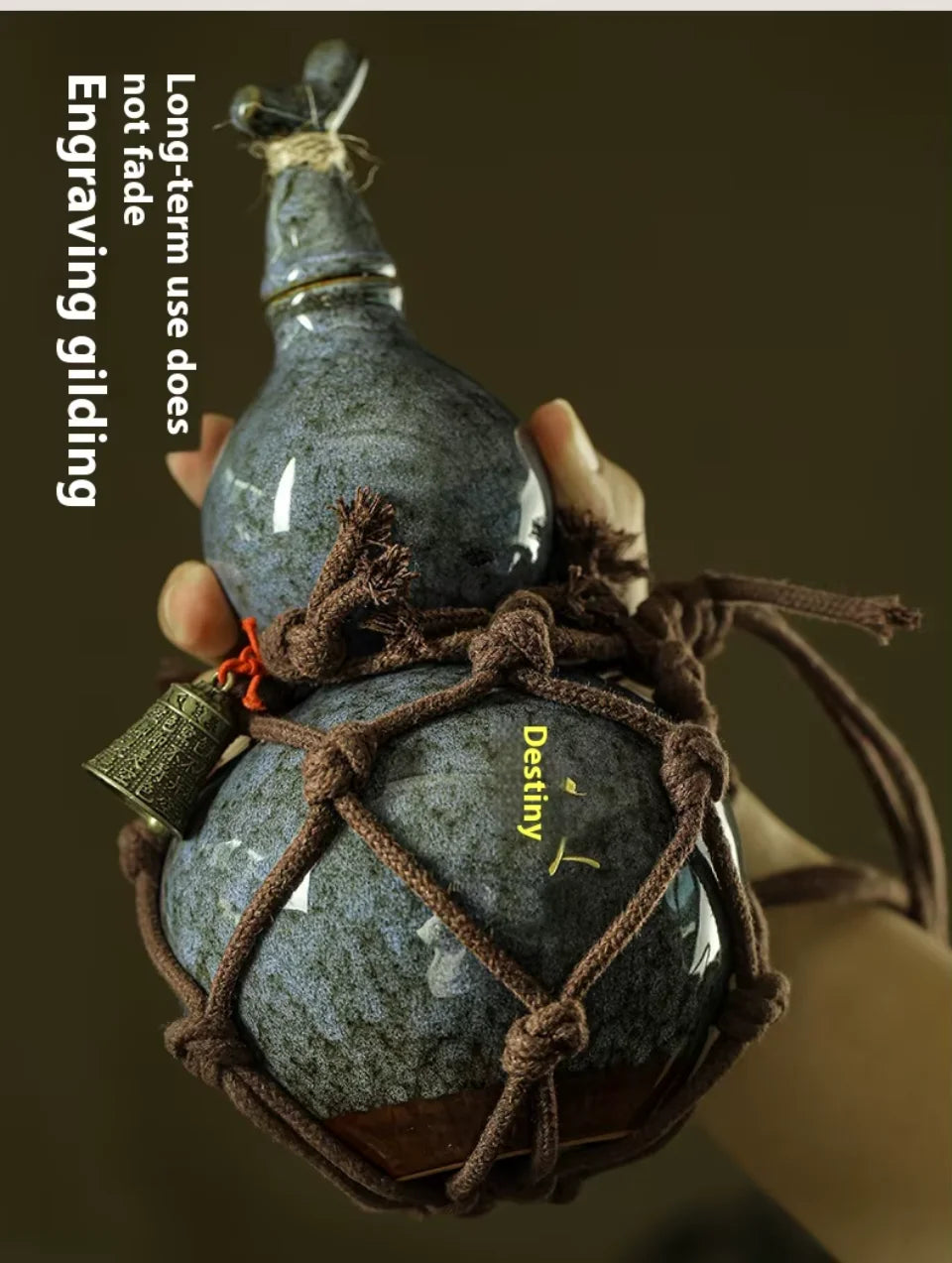 Black Myth Wukong Blue Gourd Ceramic Water Bottle 700ml