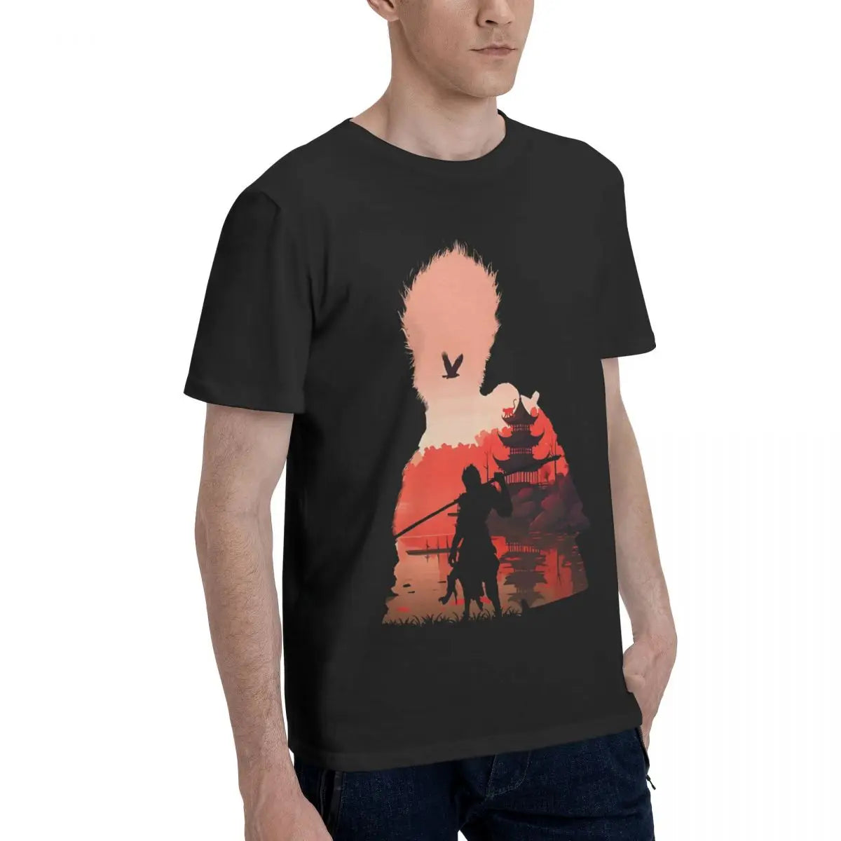 T-shirt Black Myth : Wukong Silhouette Adventure - Violet