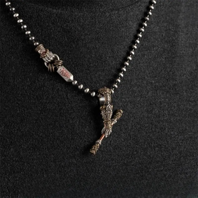 Black Myth: Wukong Monkey King Necklace – Limited Edition Legendary Staff Pendant