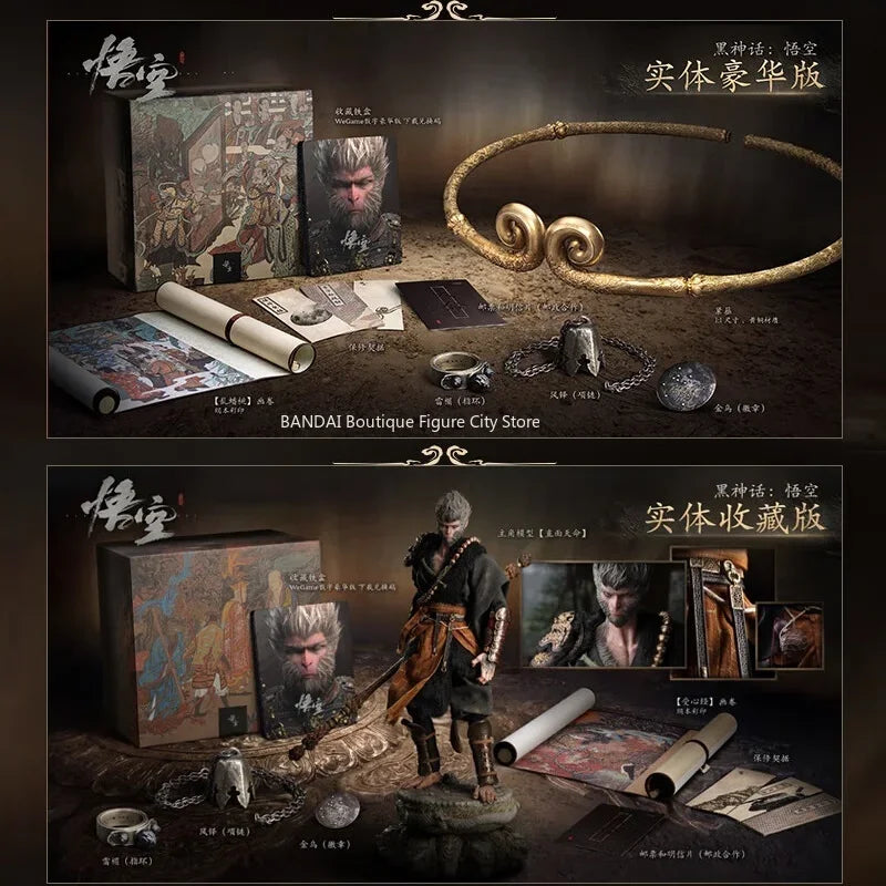 Black Myth: Wukong Action Figure Toy – Deluxe Collector’s Gift Box (Headband Edition)