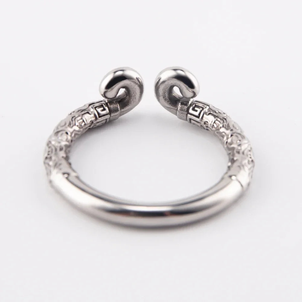 Silver Legacy : Bague Mythe Noir (30 mm)