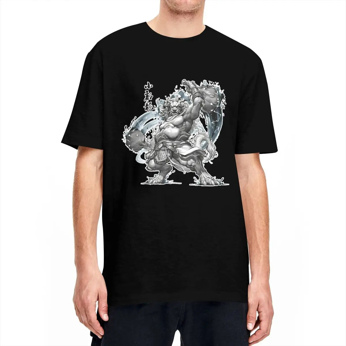 Black Myth Wukong Black Loong T-Shirt Navy Blue