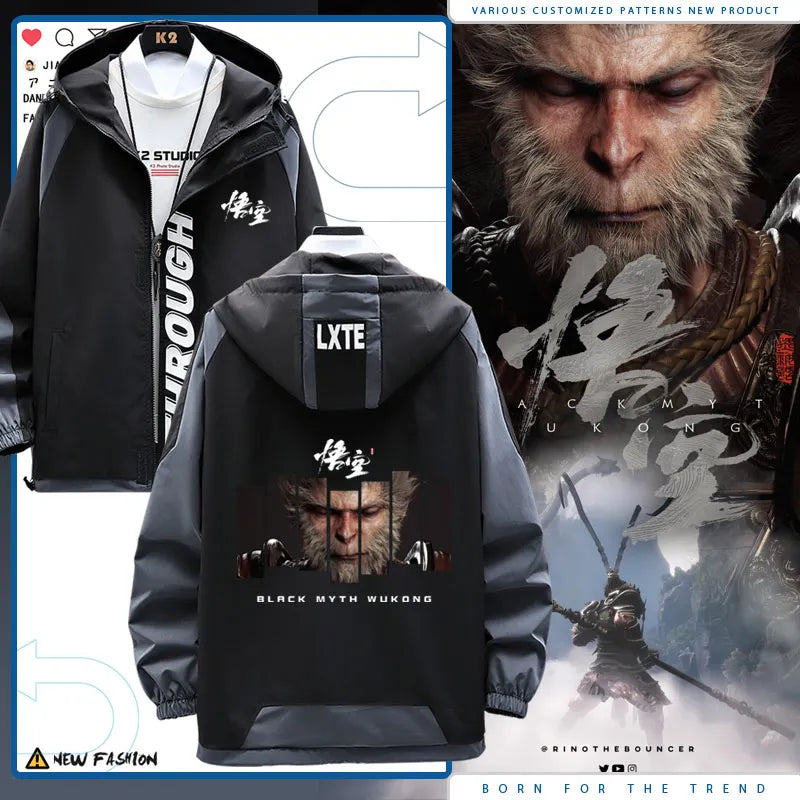 Unleash the Power (Black and Gray) - Black Myth Wukong Jacket