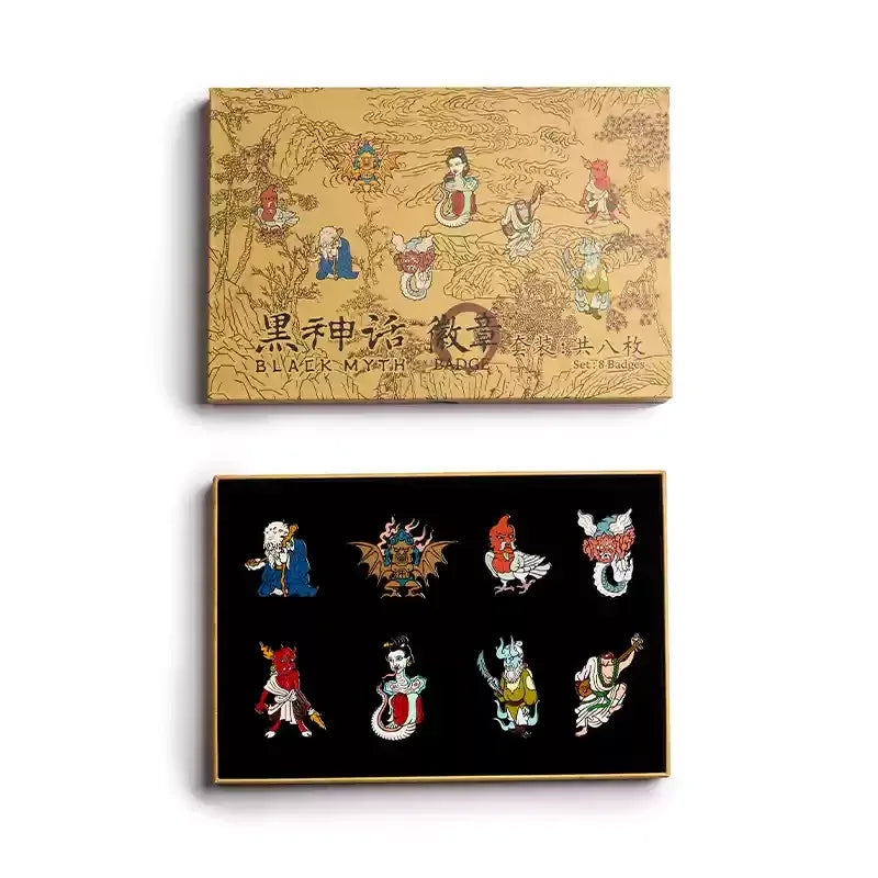 Limited Collector’s Edition Pin Set – Black Myth: Wukong (8 Badges)