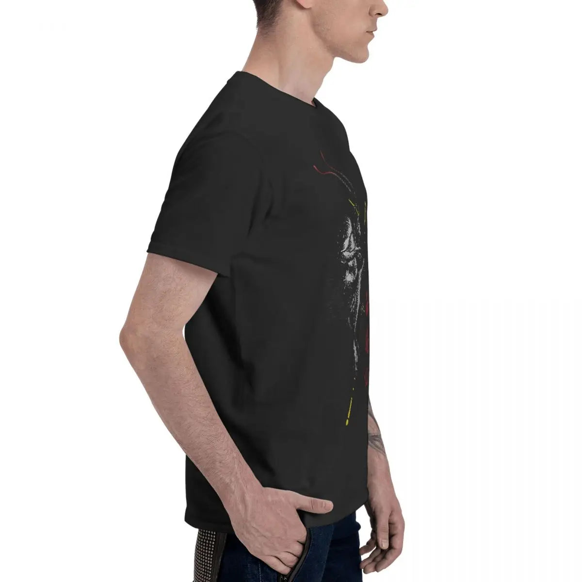 Black Myth: camiseta vintage roja de Wukong para hombre: abraza la leyenda