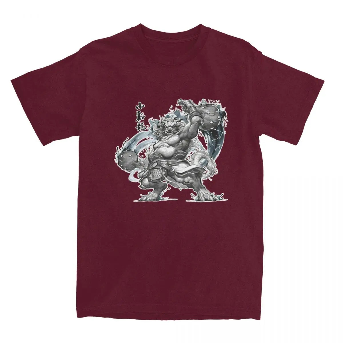 Black Myth Wukong Black Loong T-Shirt Burgundy