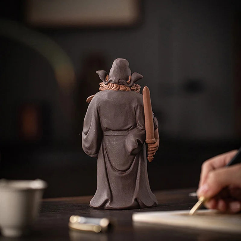 Zhong Kui Taoist Master Ceramic Figurine – Black Myth