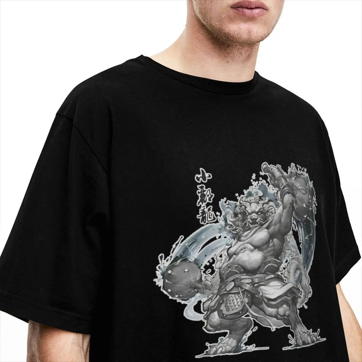 Black Myth Wukong Black Loong T-Shirt Navy Blue