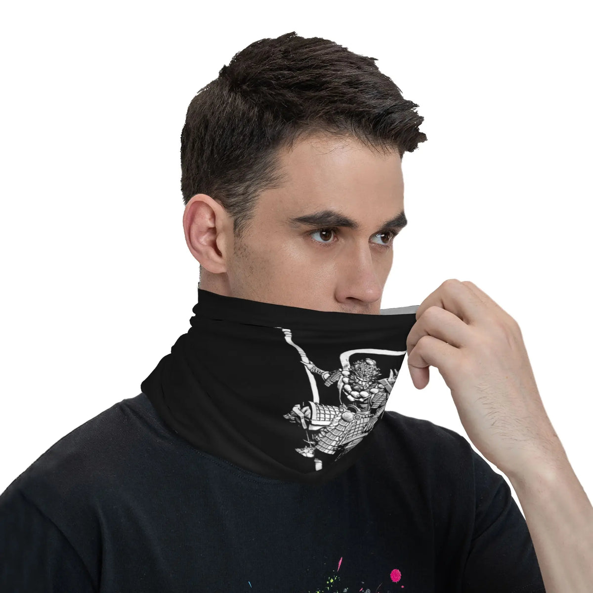 Black Myth Wukong Sun Wukong Black Neck Gaiter Face Covering