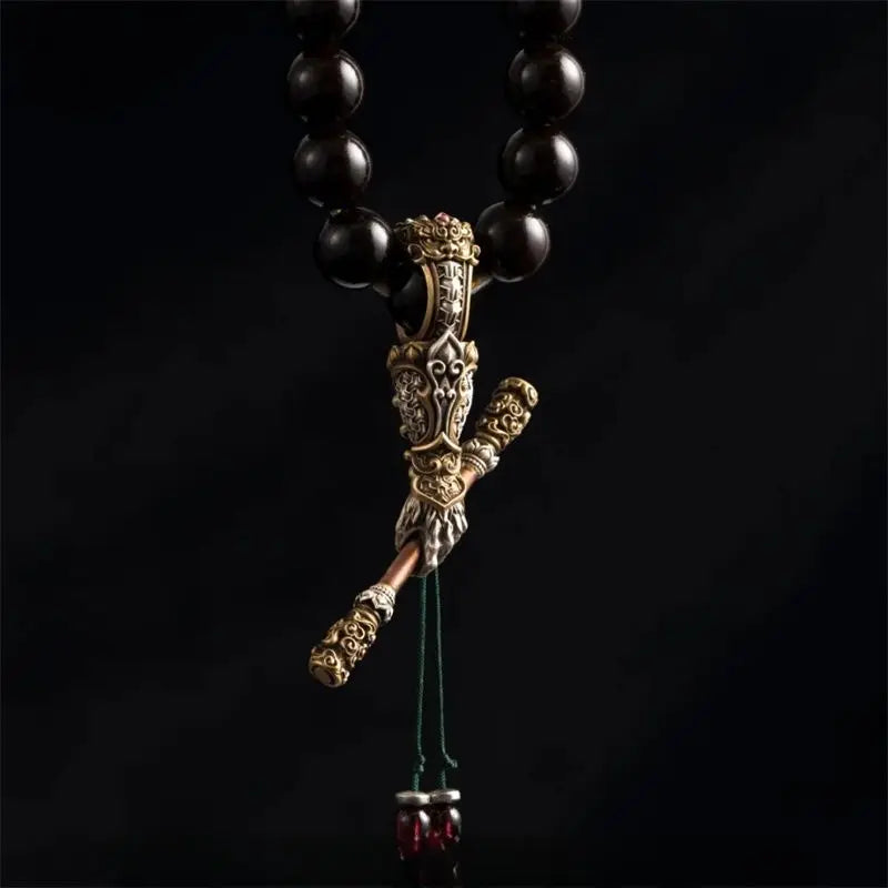 Black Myth: Wukong Monkey King Necklace – Limited Edition Legendary Staff Pendant