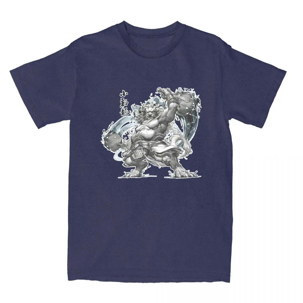 Black Myth Wukong Black Loong T-Shirt Navy Blue
