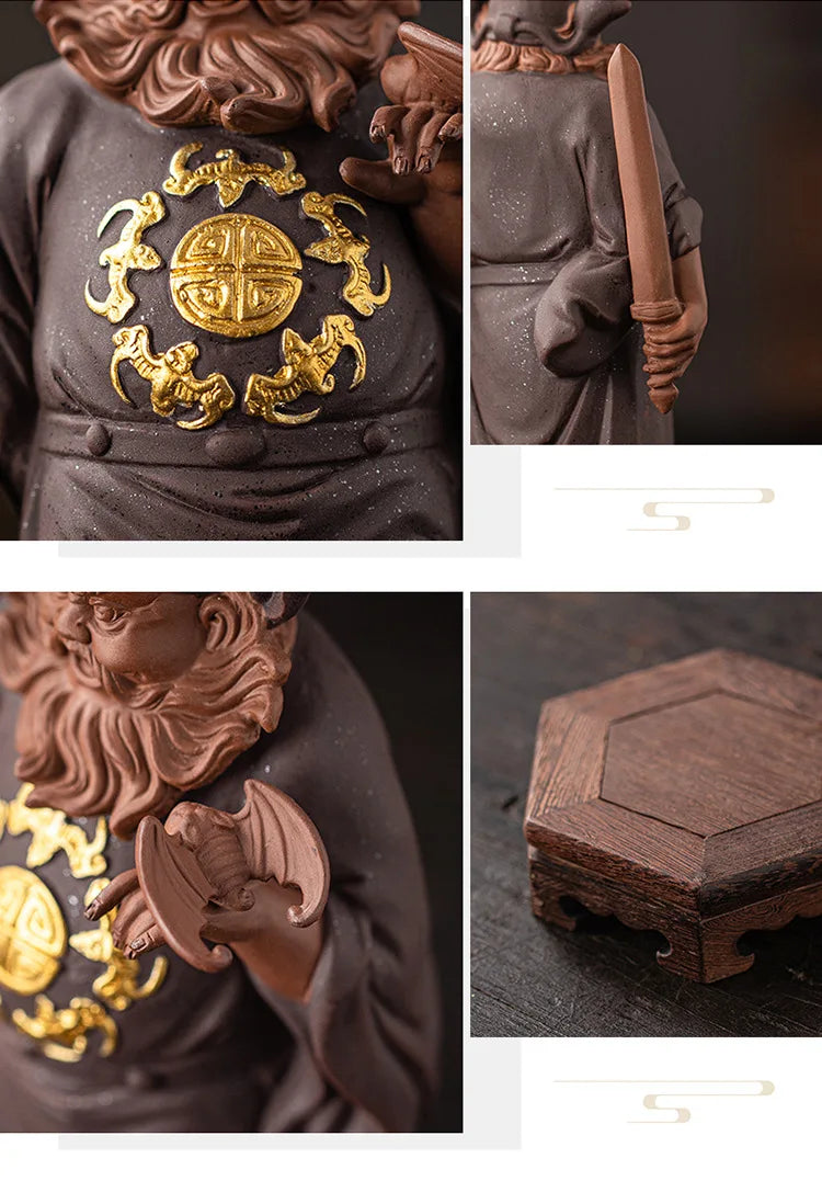 Black Myth: Zhong Kui Ceramic Taoist Master Figurine
