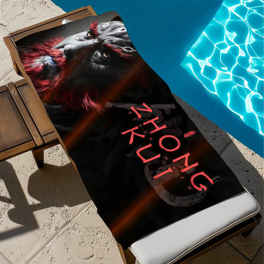 Black Myth: Zhong Kui Towel – Chinese Mythology Dark Warrior