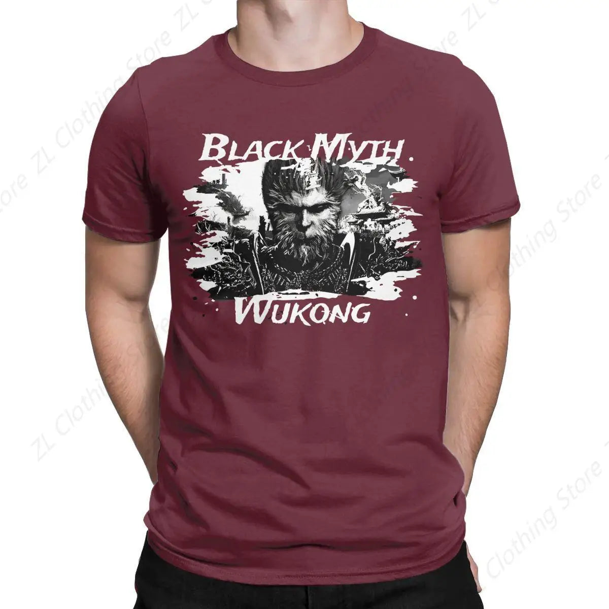 Black Myth: Wukong - The Warrior's Wrath Burgundy T-Shirt