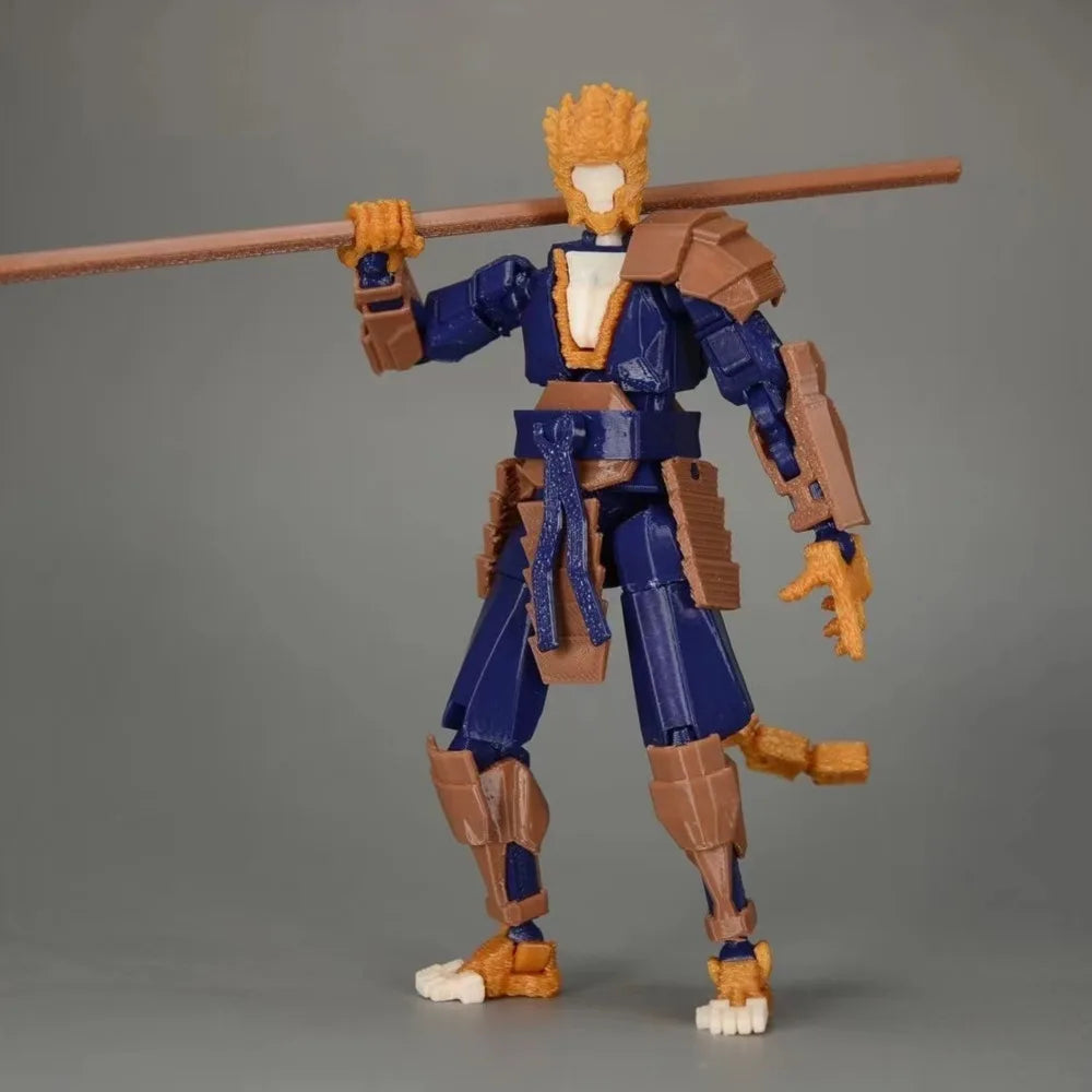 Figura de acción de Sun Wukong azul - Black Myth: Edición Wukong Blue Warrior