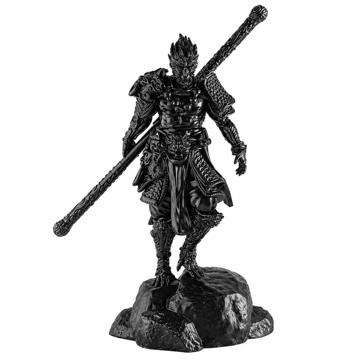 Black Myth Wukong Monkey King Shadow Black Armor 26cm Statue