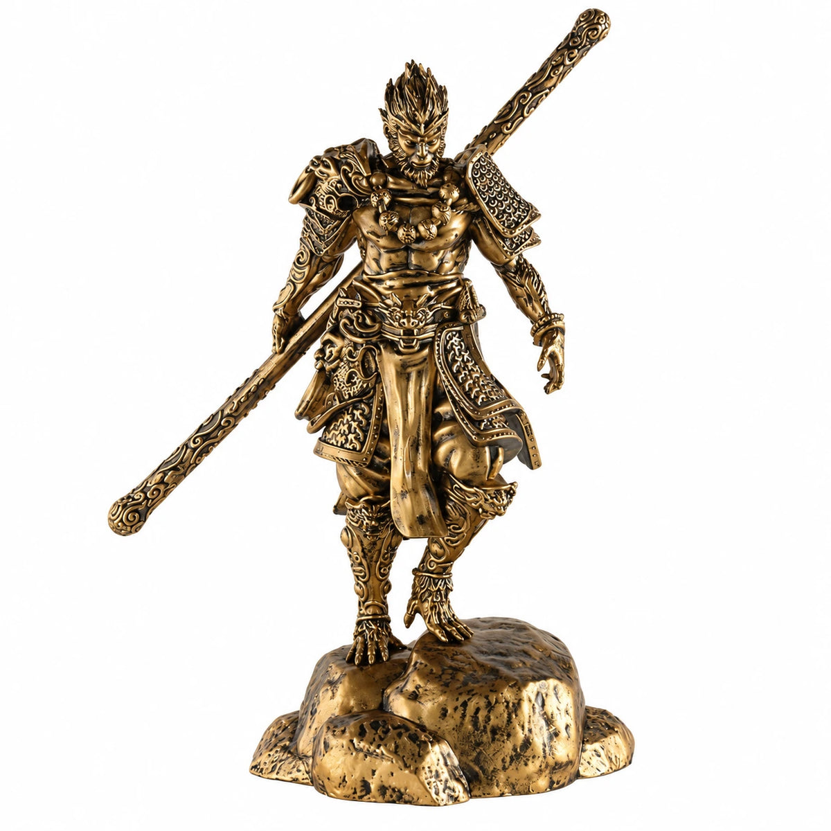 Black Myth Wukong Monkey King Warrior 26cm Bronze-Style Statue
