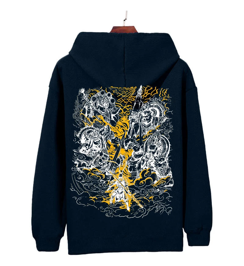 Black Myth: Wukong Sun Wukong Battle Hoodie – Limited Navy Blue Edition