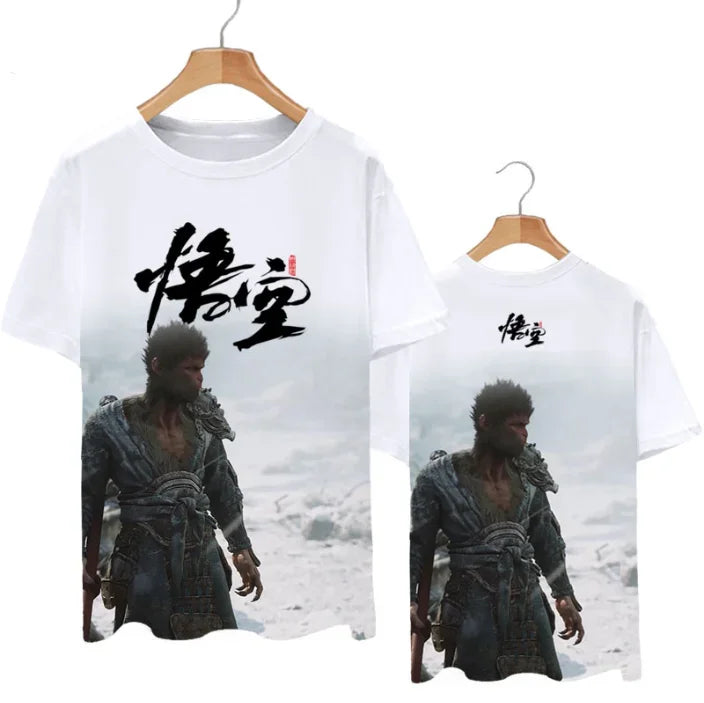 Black Myth: Wukong White T-shirt – Wukong in Action