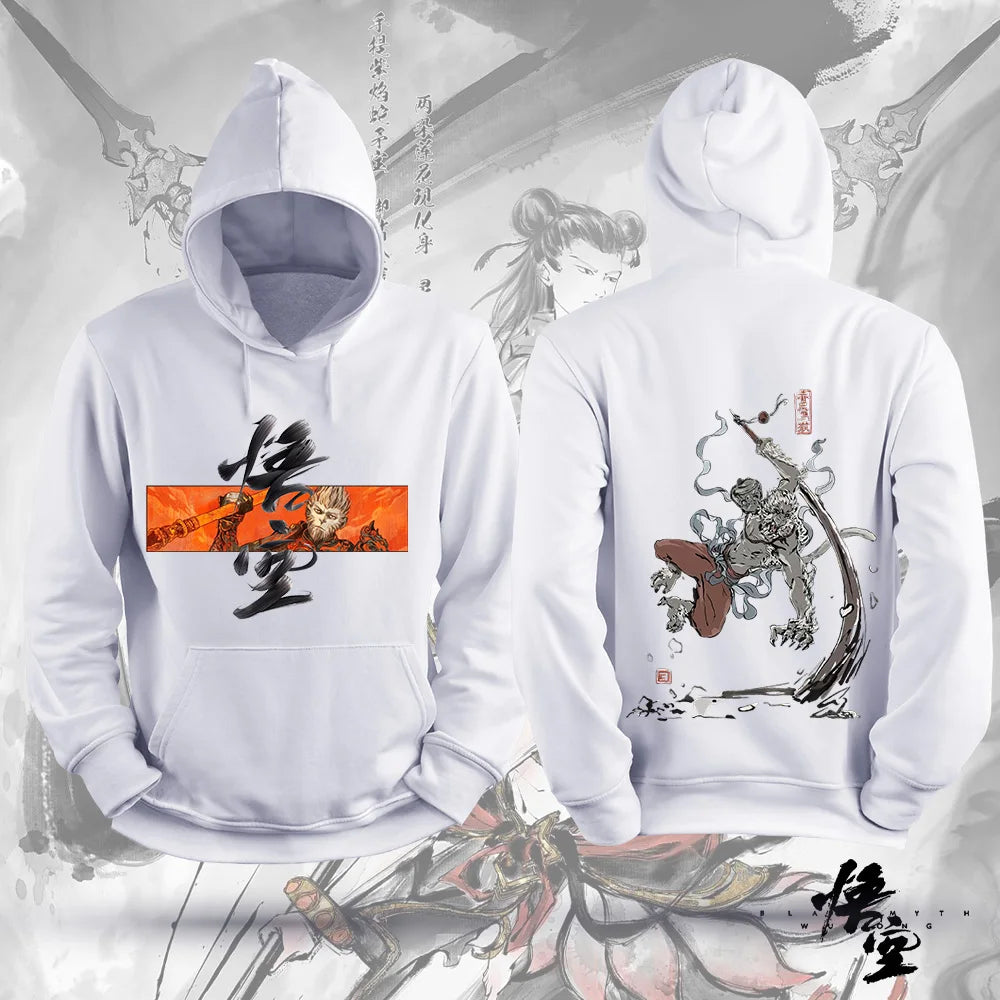 Black Myth: Wukong White Hoodie - Legendary Warrior Gear