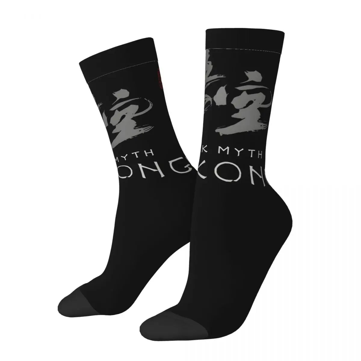 Calcetines con caligrafía negra y azul - Mito negro: Wukong