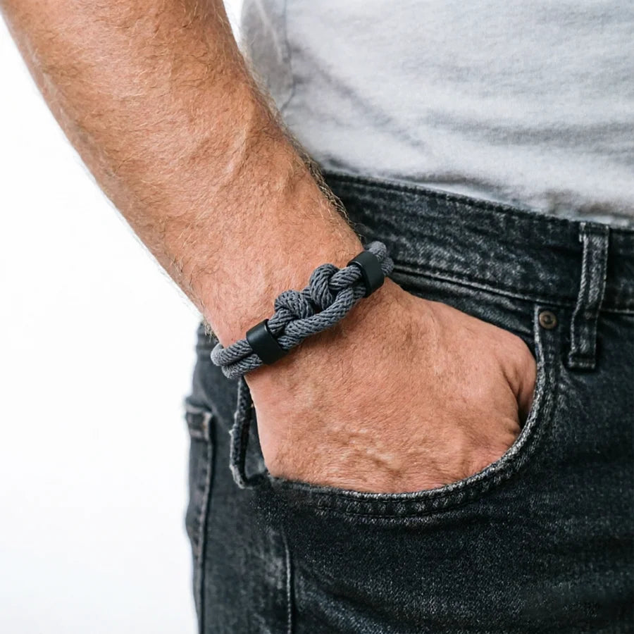 Black Myth: Wukong Dark Grey Rope Knot Bracelet