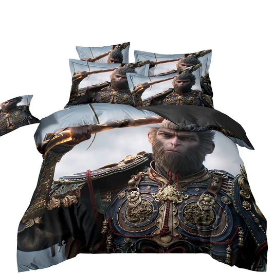 Black Myth Wukong Bedding Set – Great Sage Battle Armor