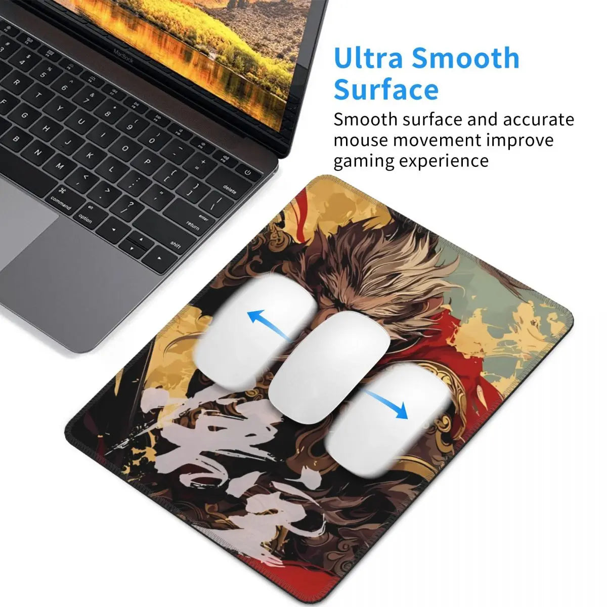 Artistic Sun Wukong Mouse Pad - Black Myth: Wukong