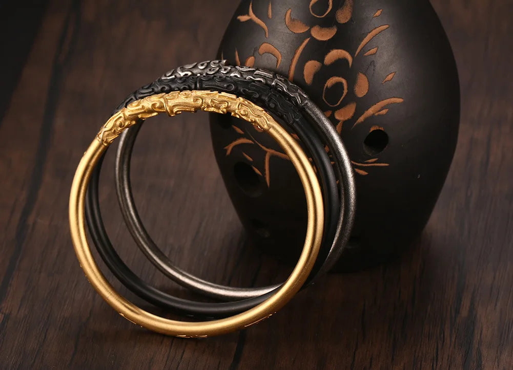 Mystical Elegance : Multi-Tone Black Bracelets - Black Myth Wukong