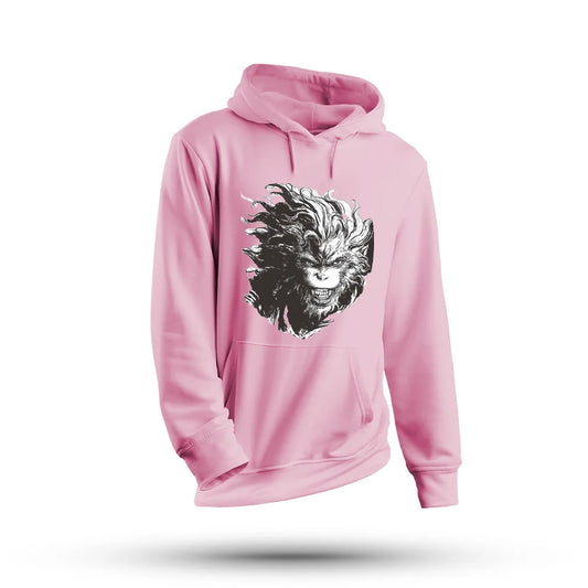 Fierce Wukong Pink Hoodie - Black Myth: Wukong