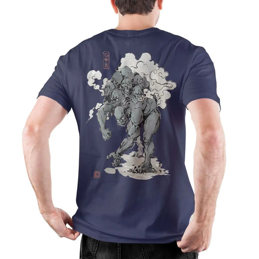 Black Myth Wukong Shigandang T-Shirt Navy Blue