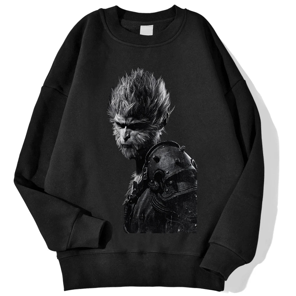 Wukong Warrior Battle Black Sweatshirt - Black Myth: Wukong