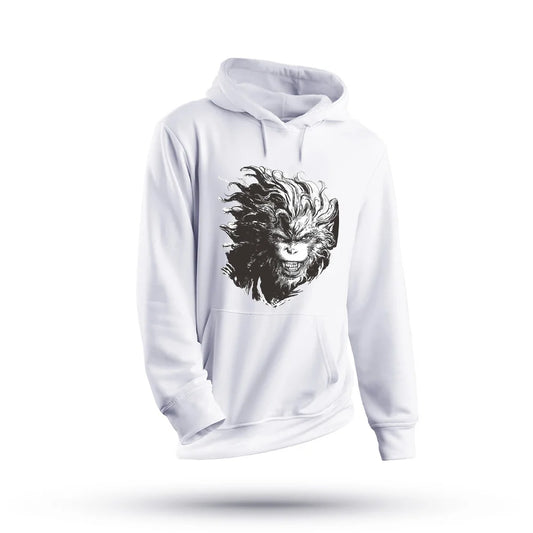 Fierce Wukong White Hoodie - Black Myth: Wukong