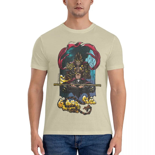 Black Myth: Wukong Beige T-Shirt – Power of the Monkey King