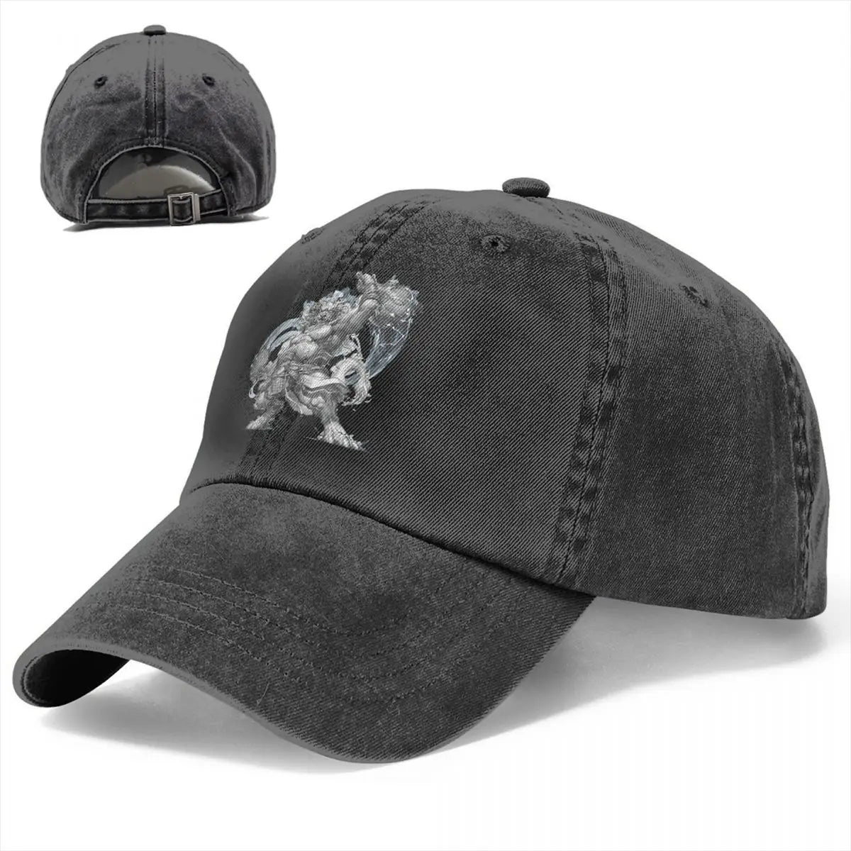 Casquette Grise Vintage - Mythe Noir : Wukong