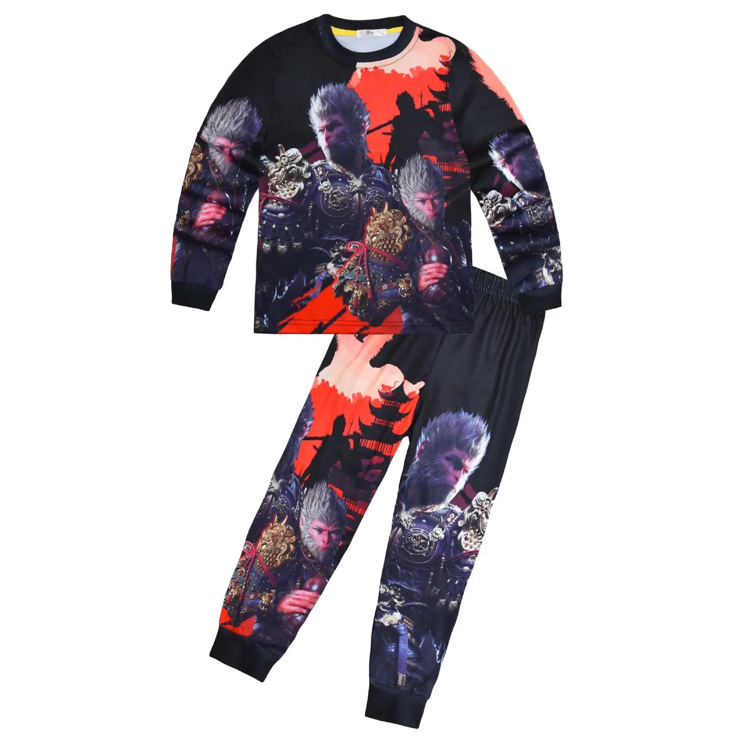 Red Warrior - Black Myth Wukong Kids Pajamas