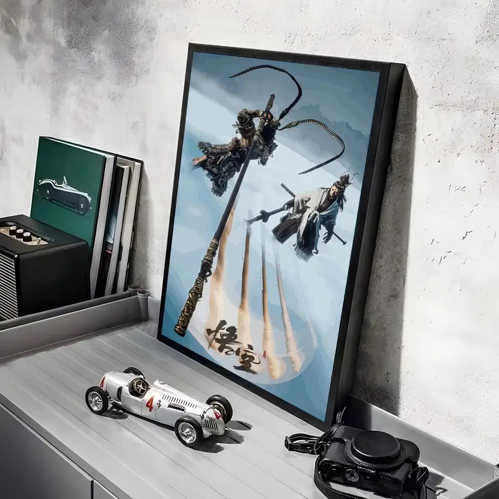 Black Myth Wukong Sky Battle Action Poster