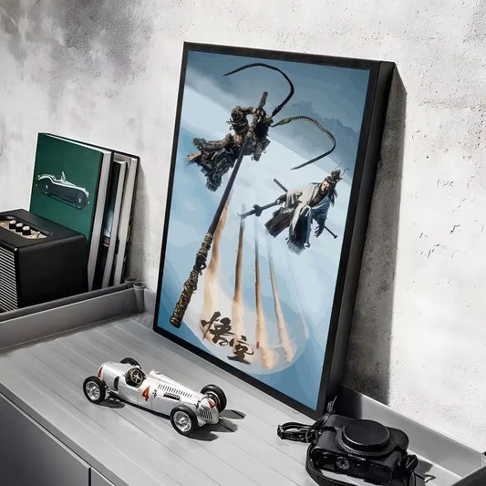 Black Myth Wukong Sky Battle Action Poster