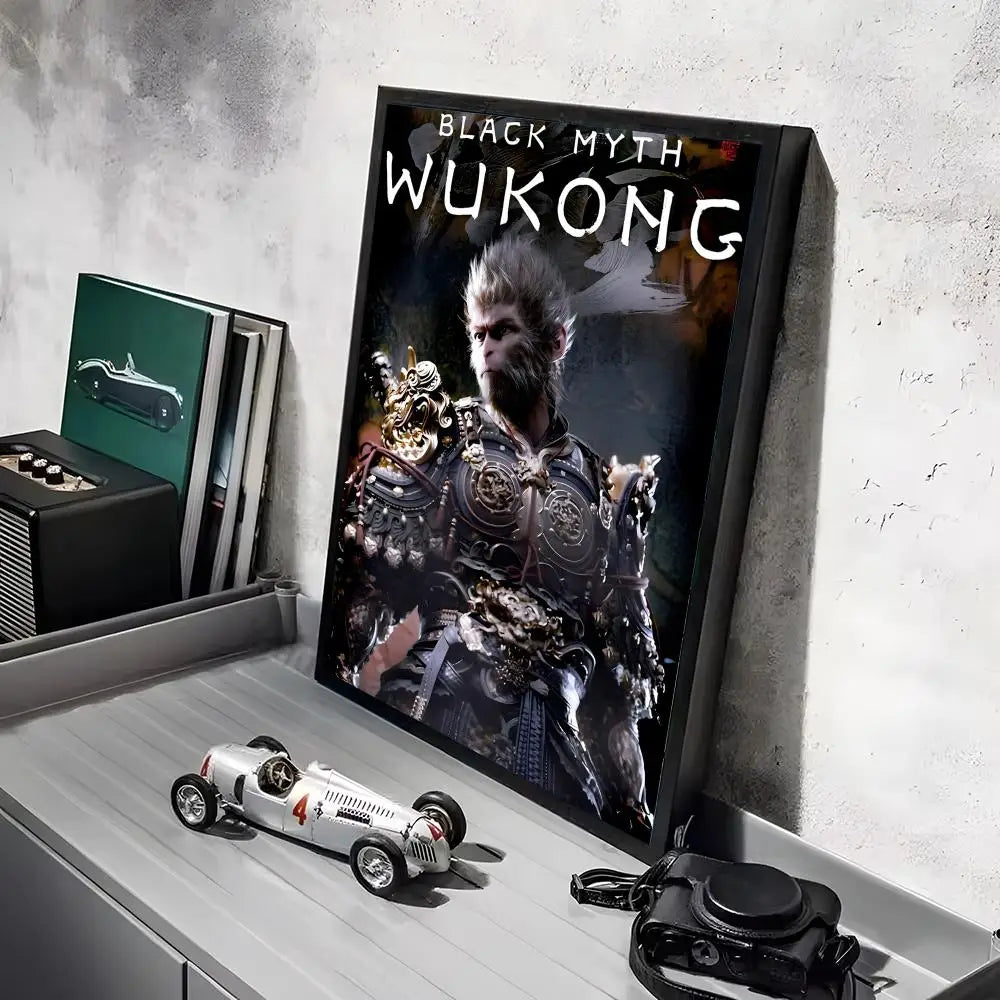Black Myth Wukong Armored Monkey King Cover Poster