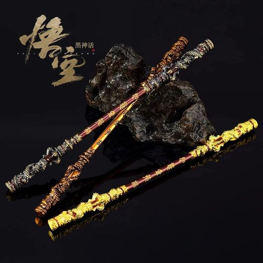 Juego de barra Sun Wukong Monkey King - Mito negro: Colección Wukong Golden Cudgel (contiene 3 garrotes)