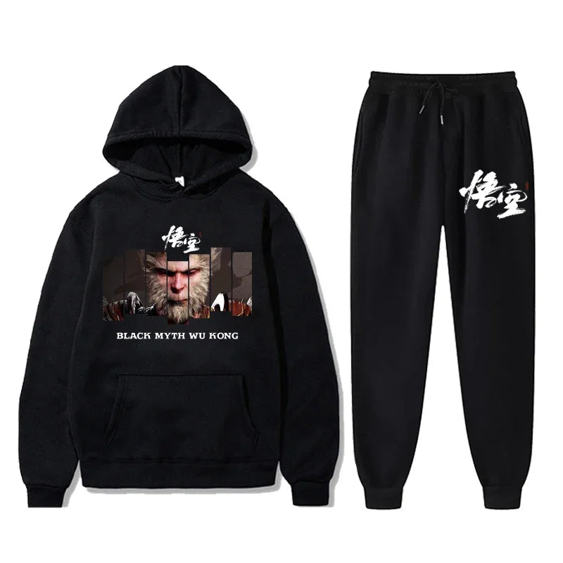 Black Myth: Wukong Black Hoodie and Pants Set