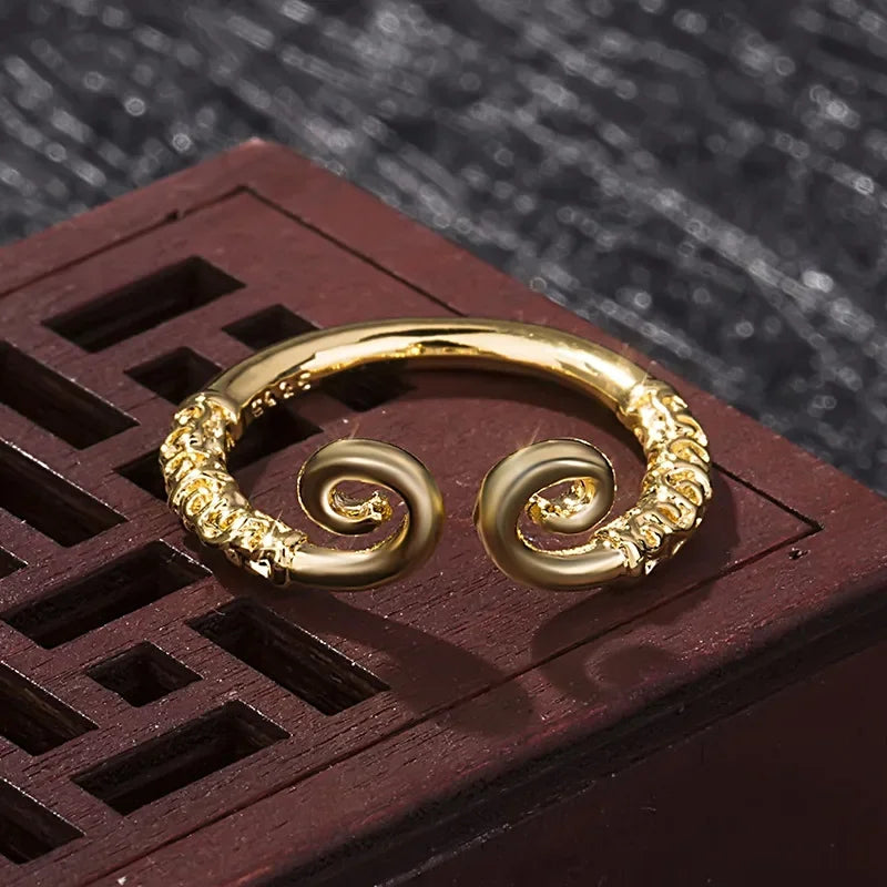 Black Myth Wukong Adjustable Gold Ring