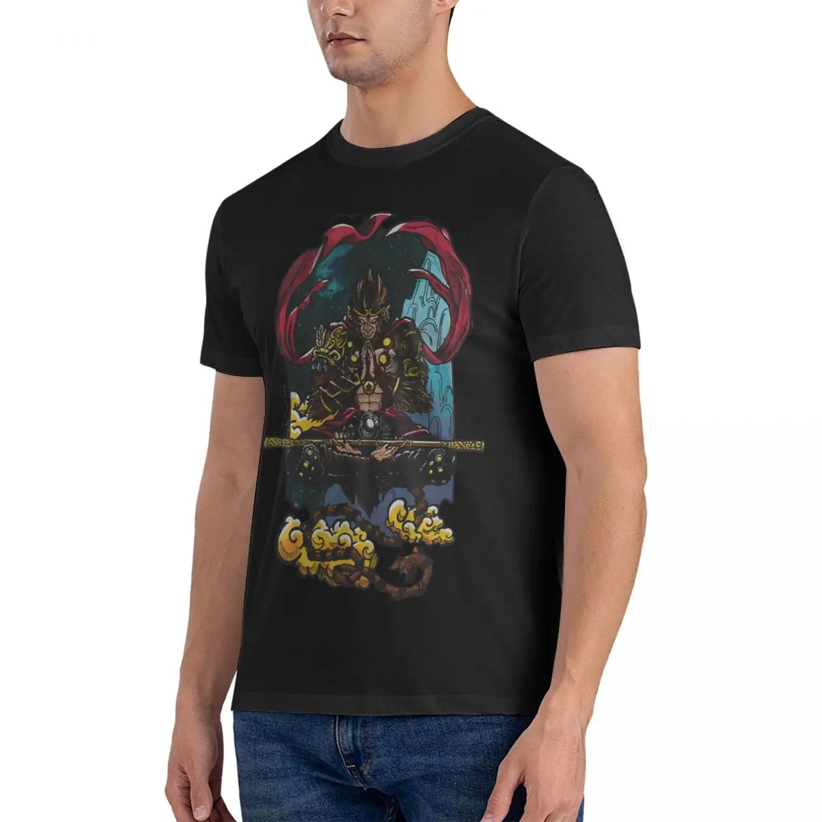 Black Myth: Wukong Dark Grey T-Shirt – Power of the Monkey King