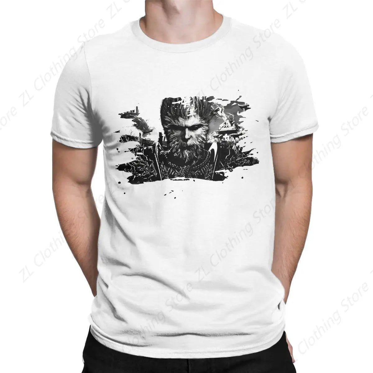 Black Myth: Wukong - The Warrior's Wrath White T-Shirt