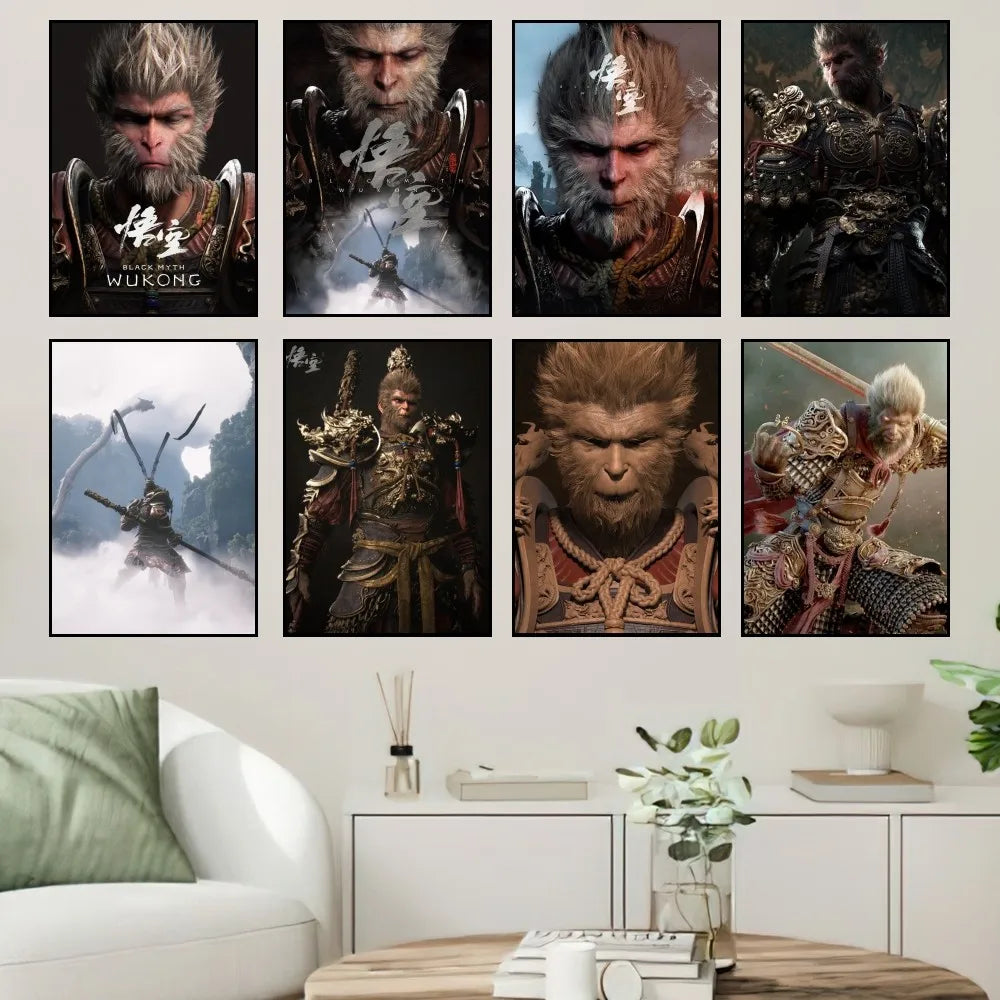 Sun Wukong in Armor Poster - Black Myth: Wukong