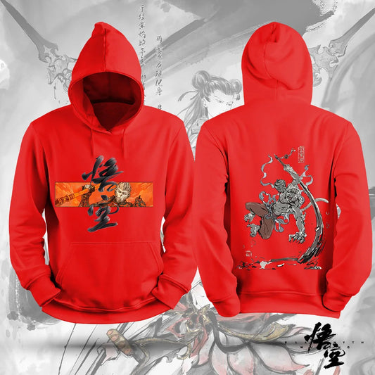 Black Myth: Wukong Red Hoodie - Fierce Warrior Apparel