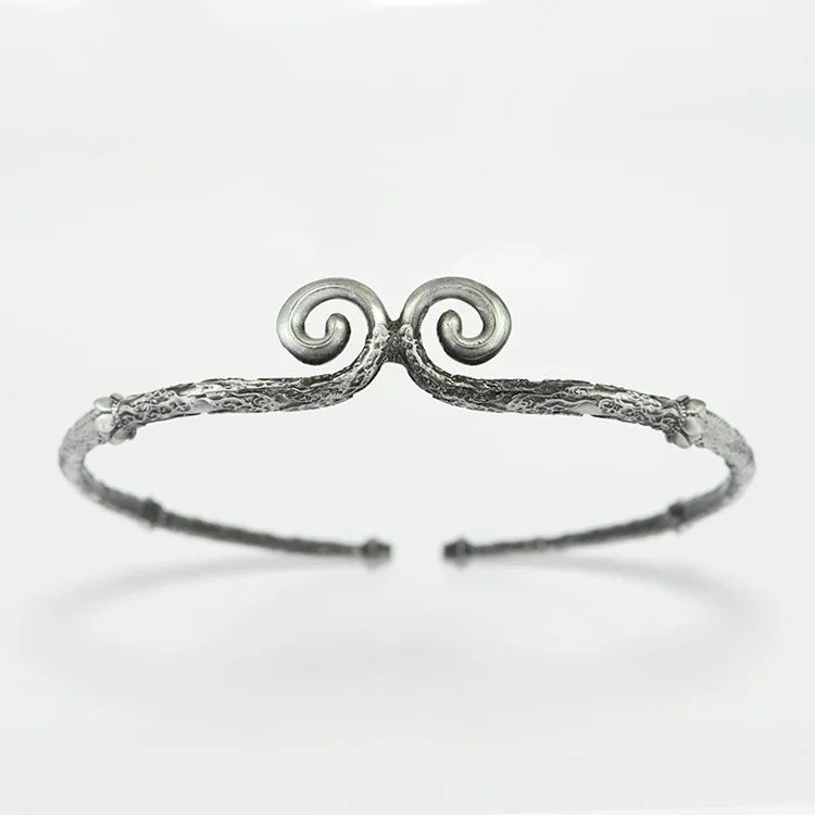 Black Myth Wukong Sun Wukong Silver Constricting Headband Cosplay Prop